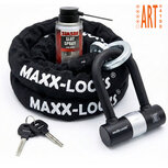 Maxx-Locks Tirau Art 4 Motorslot / Scooterslot - Inclusief Slot Spray - Kettingslot met Loop en Beugelslot - Art Gekeurd Slot v