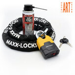 Maxx-Locks Ohura ART 4 Motorslot / Scooterslot - Inclusief Slot Spray - Kettingslot met 12 mm Dikke Schakels - Art Gekeurd Slot