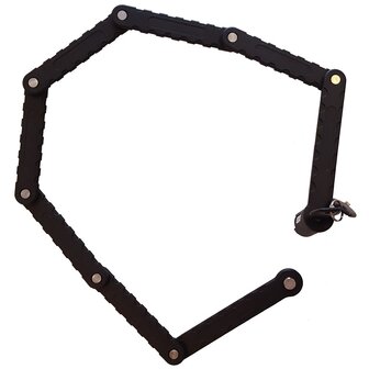 Vouwslot Top-Lock 90cm zwart met houder  