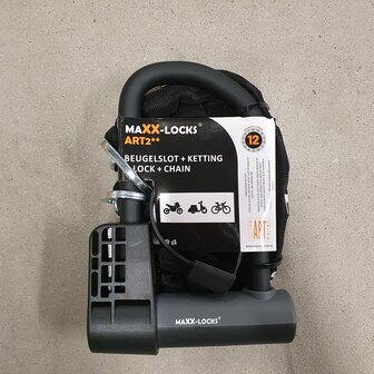 Maxx-Locks Huntly Beugelslot + Ketting ART2 - 20cm