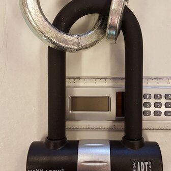 Kettingslot ART 4 120 cm Top Lock met loop + U-beugel voor scooter of motor