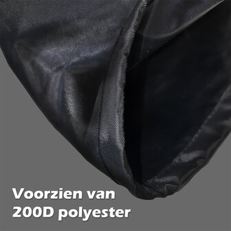 Maxxcovers Helmtas / Helmhoes inclusief slotoog &ndash; Geschikt voor Scooter - Motor - Brommer Helm - Zwart