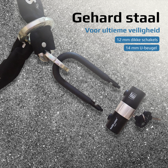 Bootslot / Motorslot ART 4 Maxx-Locks Tirau met loop + verlengde U-beugel