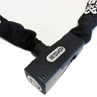 SXP ART 2 fietsslot met alarm - Kettingslot - 120 cm - Zwart