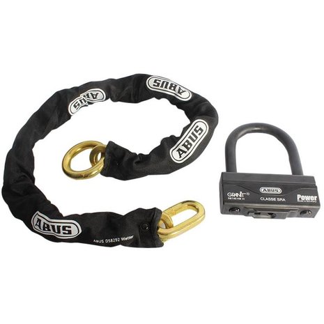 ABUS GRANIT 58 12KS Black Loop 58/140 HB100 12KS kettingslot - 120cm