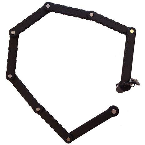 Vouwslot Top-Lock 90cm zwart met houder  