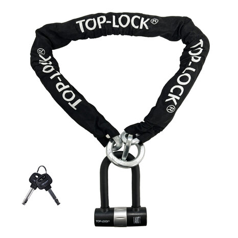 Top Lock ART 4 kettingslot 170cm loop + U-beugel hangslot