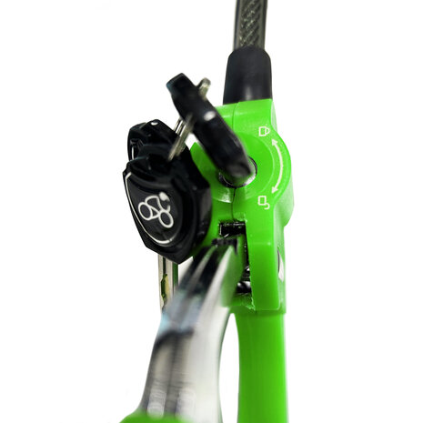 E-step Multi slot met kabel - 100CM - Kick-scooter en elektrische step slot - Gehard staal - Groen
