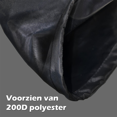 Maxxcovers Helmtas / Helmhoes inclusief slotoog – Geschikt voor Scooter - Motor - Brommer Helm - Zwart