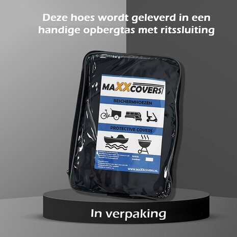 Maxxcovers Slotentas / Praktische Transporttas voor Kettingsloten, Beugelsloten & Fietssloten - 30 x 20 x 10 cm - Zwart