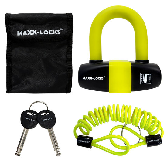 Maxx-Locks Taupo Schijfremslot ART4 - Geel