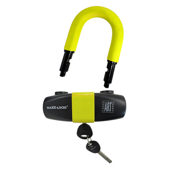 Maxx-Locks Taupo Schijfremslot ART4 - Geel