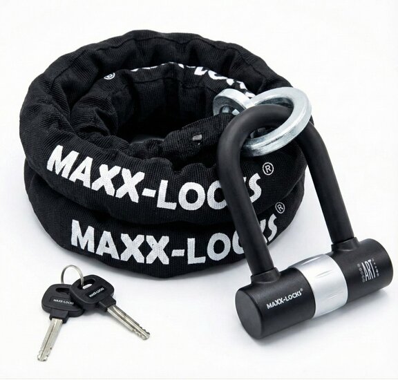 Kettingslot ART 4 Maxx-Locks Tirau met loop + verlengde U-beugel - 150 cm