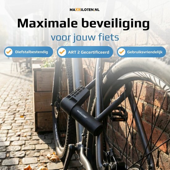 Maxx-Locks Huntly Beugelslot + Ketting ART2 - 20cm