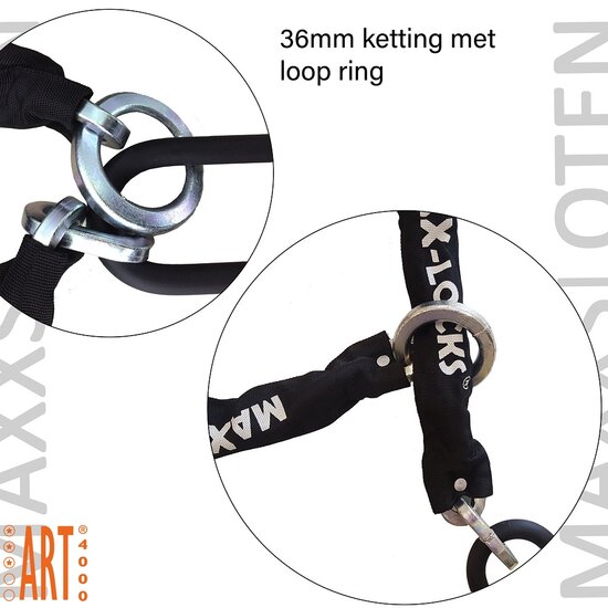Scooterslot ART 3 - Maxx-Locks Naseby - kettingslot - 150cm