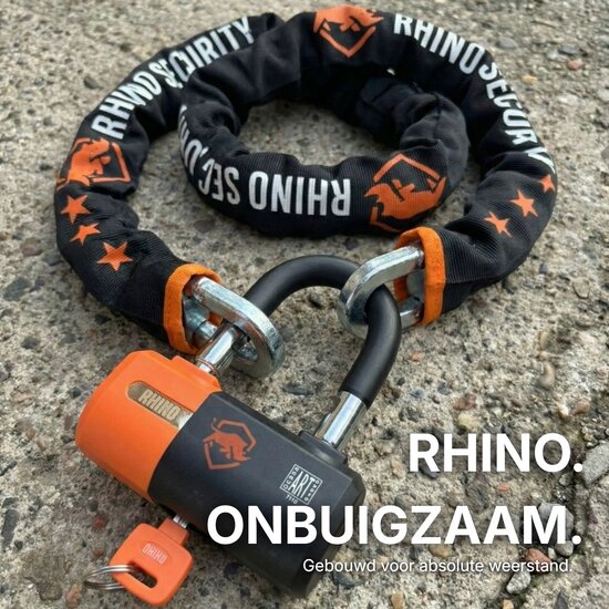 Rhino Security ART 4 Motorslot / Scooterslot &ndash; 150 cm Kettingslot met Loop &ndash; Exclusive Line &ndash; ART Gekeurd 