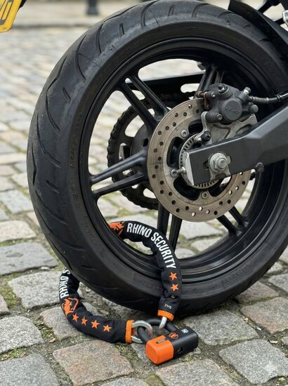 Rhino Security ART 4 Motorslot / Scooterslot &ndash; 120 cm Kettingslot met Loop &ndash; Exclusive Line &ndash; ART Gekeurd 