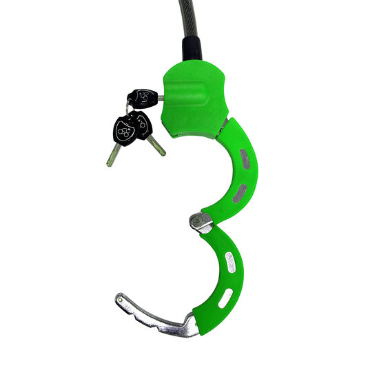 Multislot met kabel - E-Step slot / Kickscooter slot - 100cm - Groen
