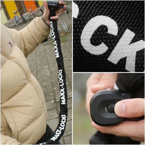 Fietsslot ART-2 Maxx-Locks Nelson 120cm - Zwart