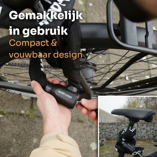 Fietsslot ART-2 Maxx-Locks Nelson 120cm - Zwart