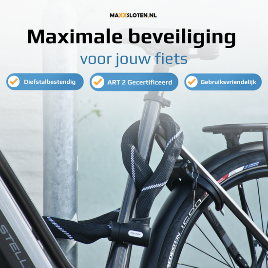 Fietsslot ART 2 - Top-Lock - Kettingslot - 90cm