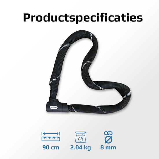 Fietsslot ART 2 - Top-Lock - Kettingslot - 90cm