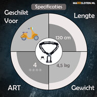 Motorslot ART 4 - 120 cm + U-beugel hangslot