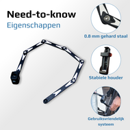 Maxx-Locks Vouwslot - ART 2 - 950mm - Fietsslot - Fatbike slot