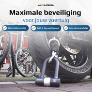 veiligheidsniveau Kettingslot 120cm met loop + verlengde U-beugel van Maxx-Locks