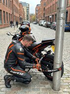 Rhino Security ART 4 Motorslot / Scooterslot &ndash; 150 cm Kettingslot met Loop &ndash; Exclusive Line &ndash; ART Gekeurd 