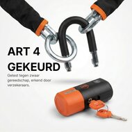 Rhino Security ART 4 Motorslot / Scooterslot &ndash; 120 cm Kettingslot met Loop &ndash; Exclusive Line &ndash; ART Gekeurd 