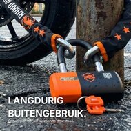 Rhino Security ART 4 Motorslot / Scooterslot &ndash; 120 cm Kettingslot met Loop &ndash; Exclusive Line &ndash; ART Gekeurd 