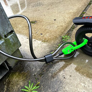 Multislot met kabel - E-Step slot / Kickscooter slot - 100cm - Groen
