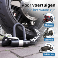 Kettingslot ART4 Maxx-Locks Tirau met loop + verlengde U-beugel - 200 cm