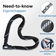 Fietsslot ART 2 - Top-Lock - Kettingslot - 90cm