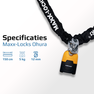 Specificaties Maxx-Locks Ohura Motorslot ART 4 - 150cm 