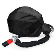 Maxxcovers Helmtas / Helmhoes inclusief slotoog &ndash; Geschikt voor Scooter - Motor - Brommer Helm - Zwart