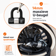 Scooterslot ART 3 + Muuranker ART 4 - Maxx-Locks Naseby - Kettingslot - 120cm